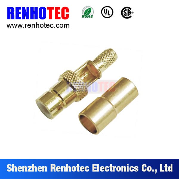 Coaxial SMB Connector Straight Crimp Plug for RG316